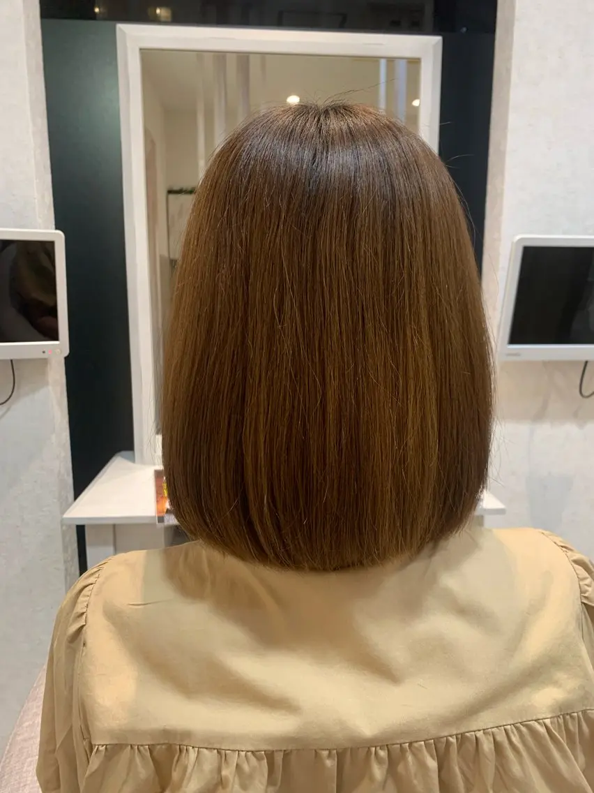 ミディアム 竹田 夏菜のヘアスタイル
