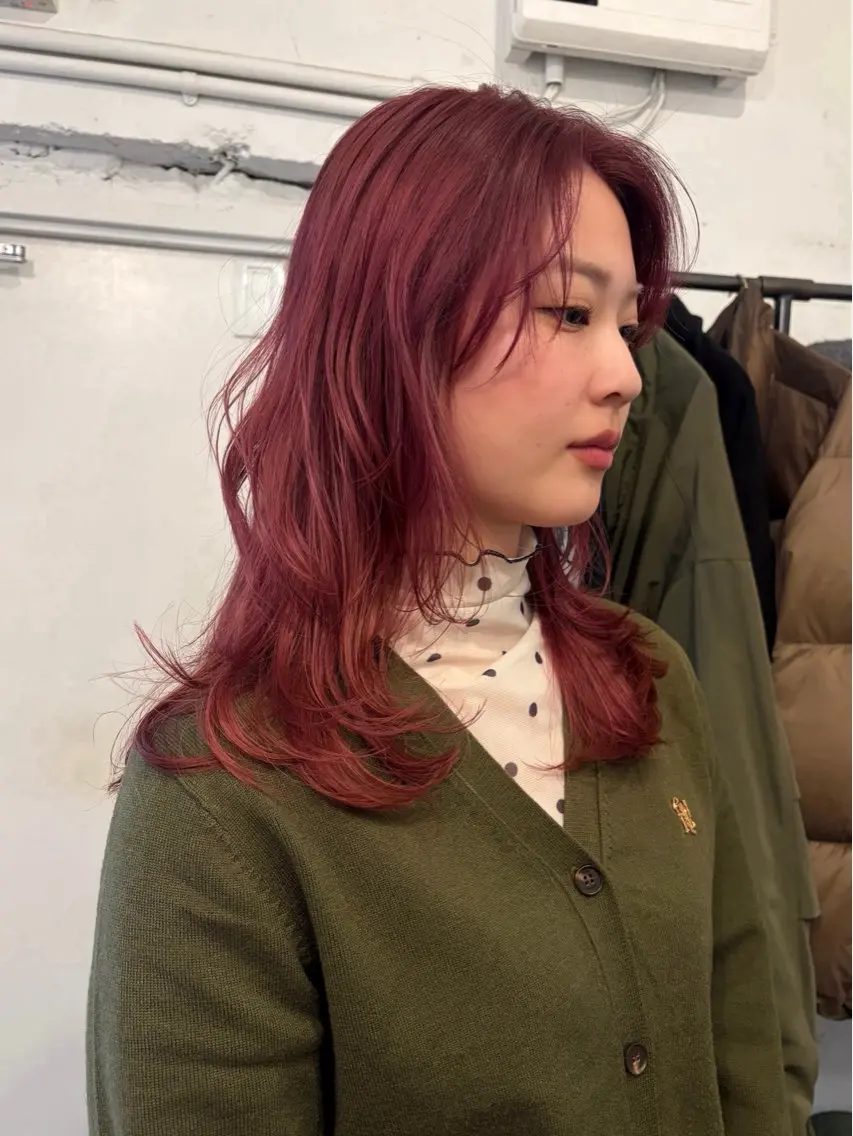 セミロング レイヤーカット カット ヘアカラー トリートメント *UNU* RICOのヘアスタイル