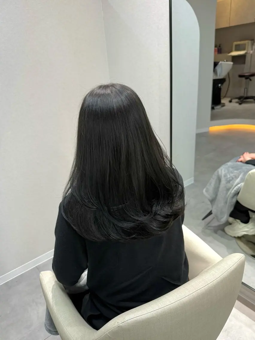 【🌿‬赤みが気になる方🌿‬】オリーブ系カラー＋4stepトリートメント付き🪽🫧オリーブグレージュ..の写真