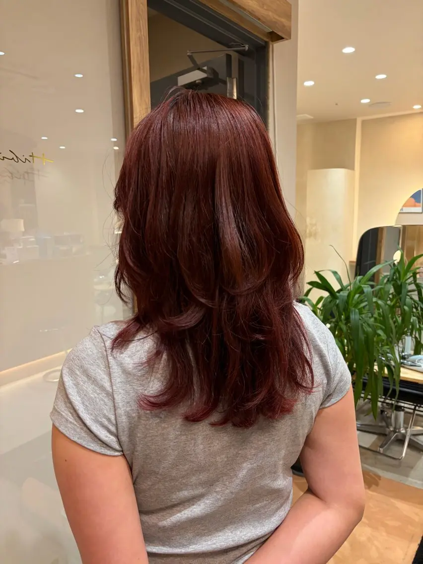 セミロング ヘアカラー 透明感カラー /りんのヘアスタイル