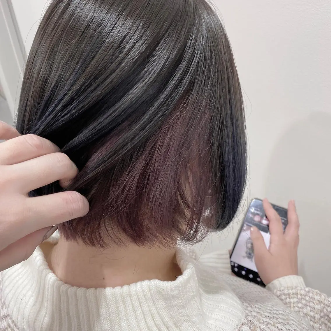 ショート カラー マンツーマン女性 美容師 奏のヘアスタイル