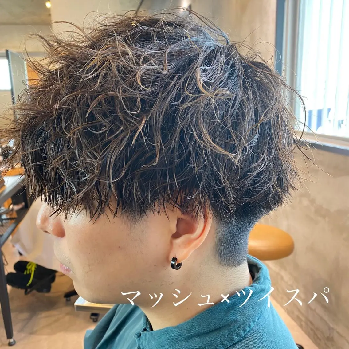 ショート パーマ メンズ カット パーマ スナップフォト確認 お願いします!竹内のヘアスタイル