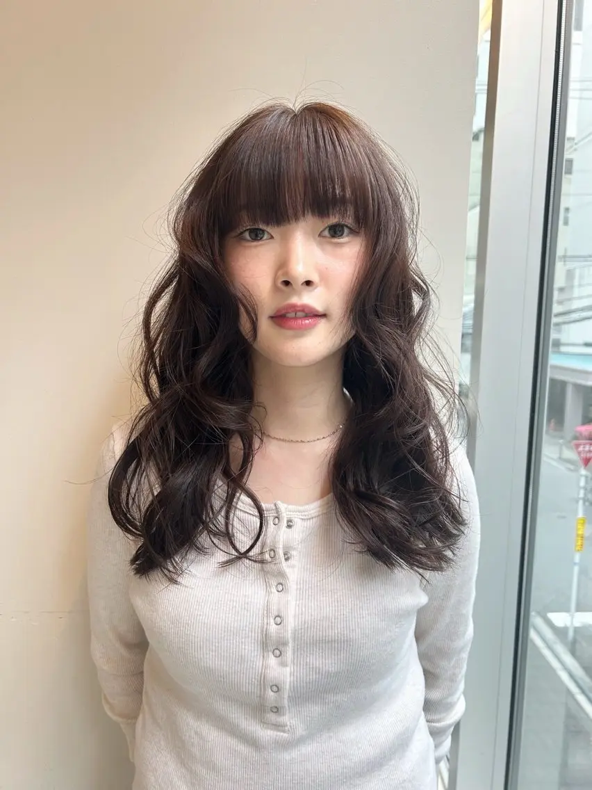 ロング カラー ヘアカラー hinano ヒナノのヘアスタイル