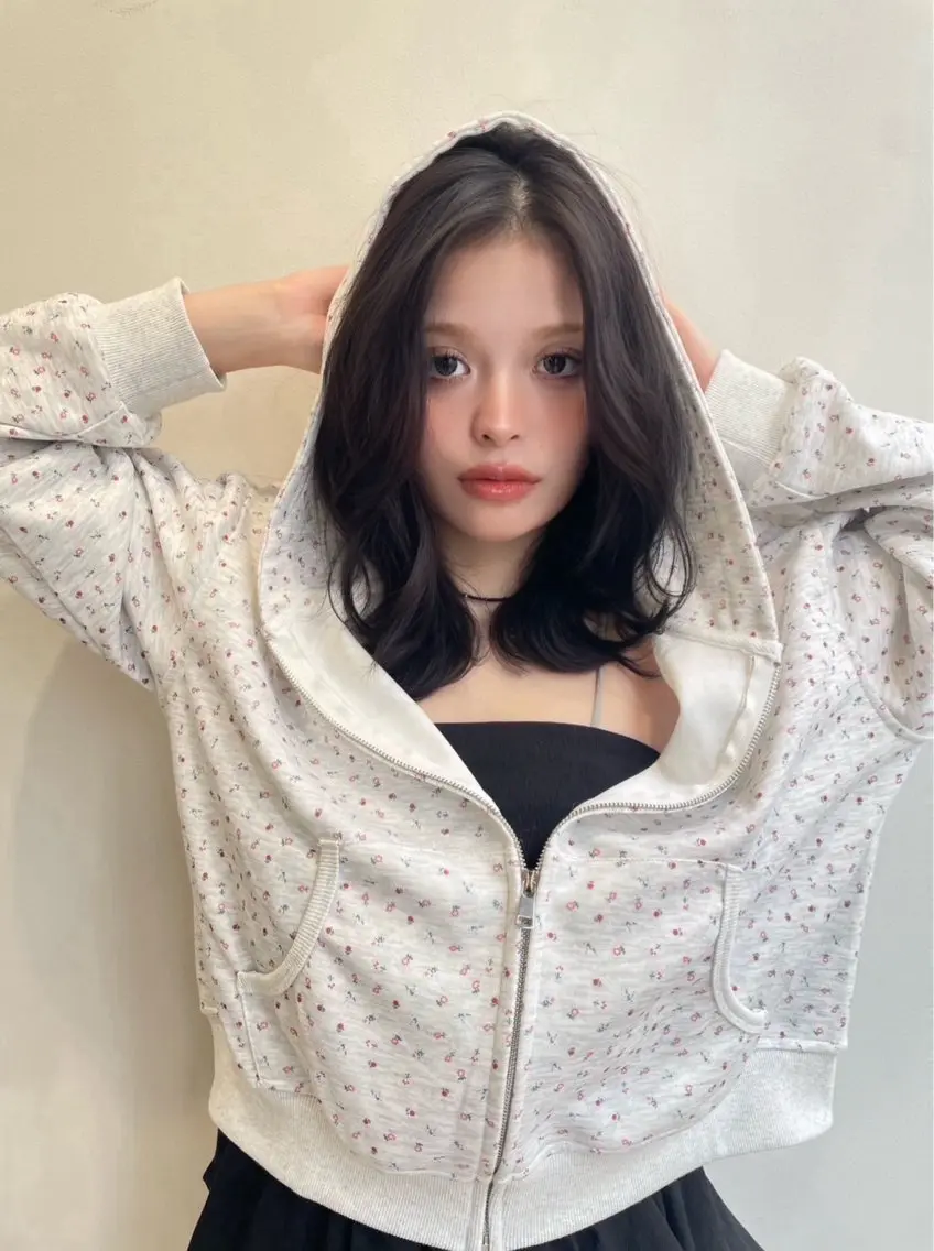 ミディアム カラー カット ヘアカラー gisel エリナのヘアスタイル