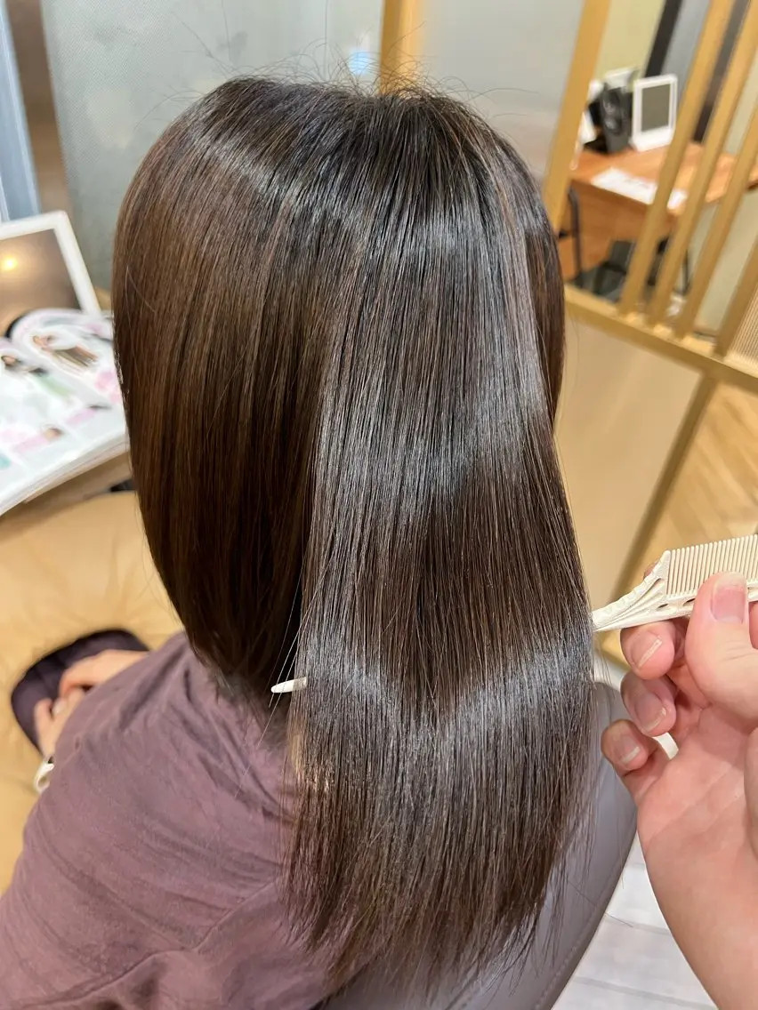 ミディアム トリートメント 縮毛矯正練習 モデル募集✨️NOAのヘアスタイル