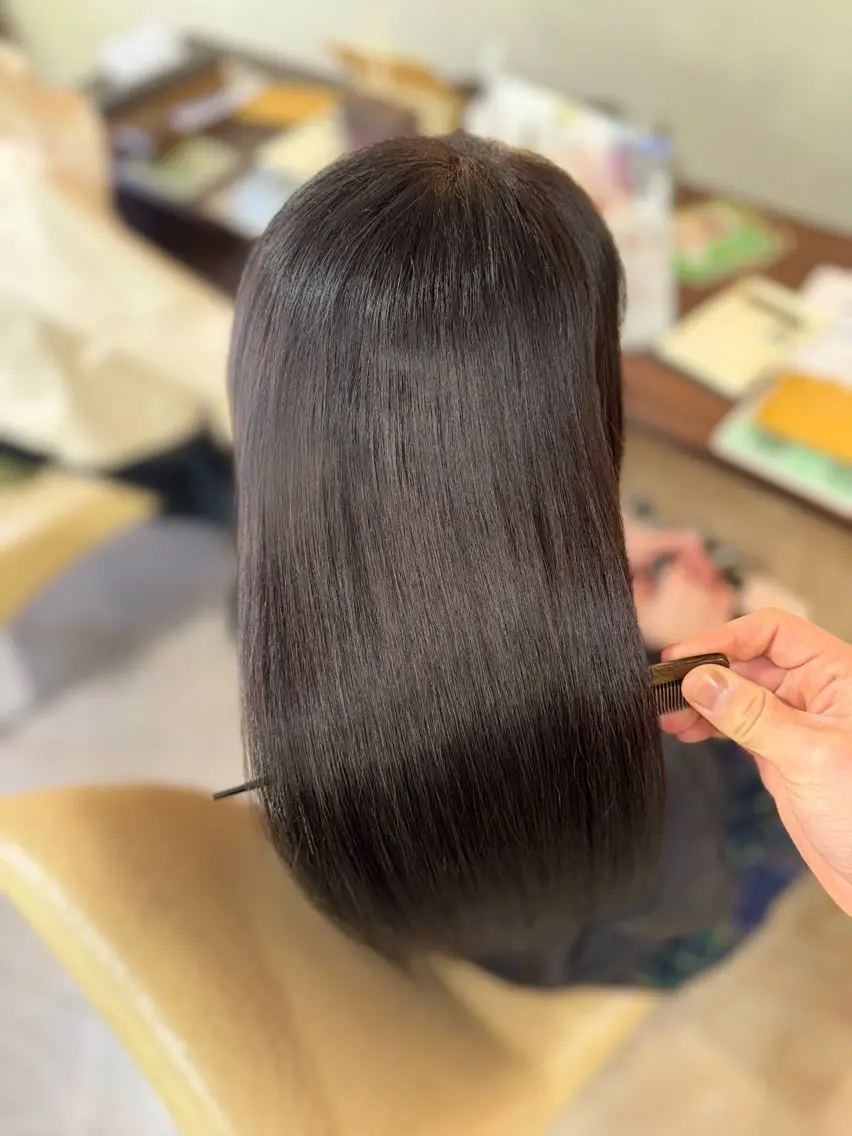 ロング 髪質改善 山﨑 将弥のヘアスタイル