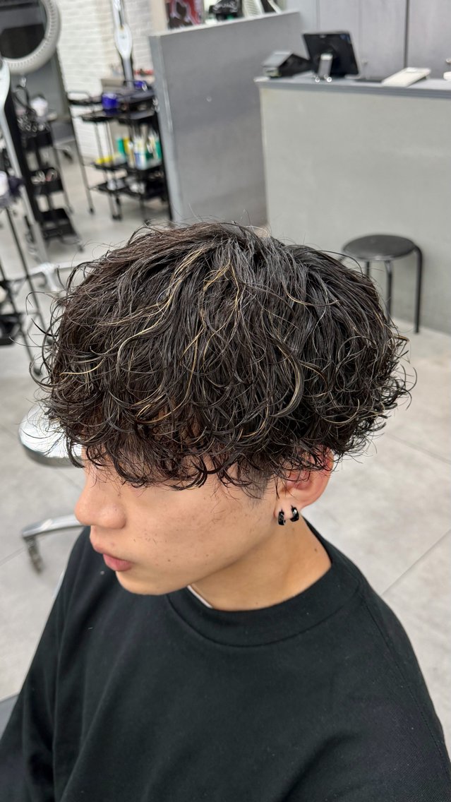 パーマ メンズ メンズパーマ カット パーマ 🌀‪メンズパーマ/ センパ/しょうた🌀のヘアスタイル
