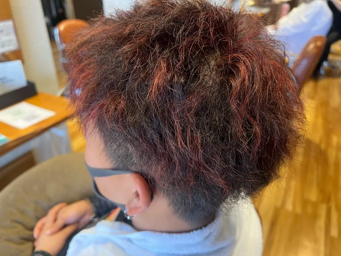 カラー メンズ メンズブリーチ メンズメッシュ ブリーチ メッシュ manami ♡のヘアスタイル