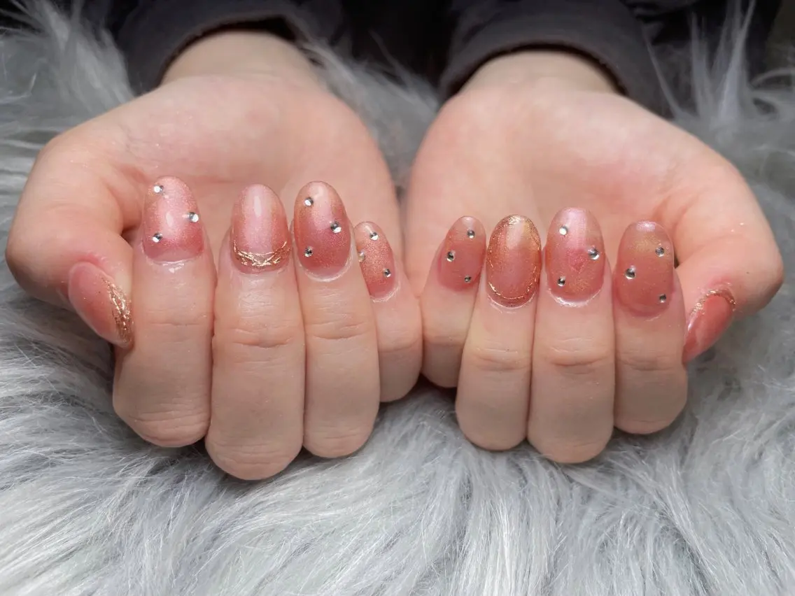 ネイル ジェルネイル マグネットネイル スカルプネイル ハンドネイル BLANC.nail yuuのネイルデザイン