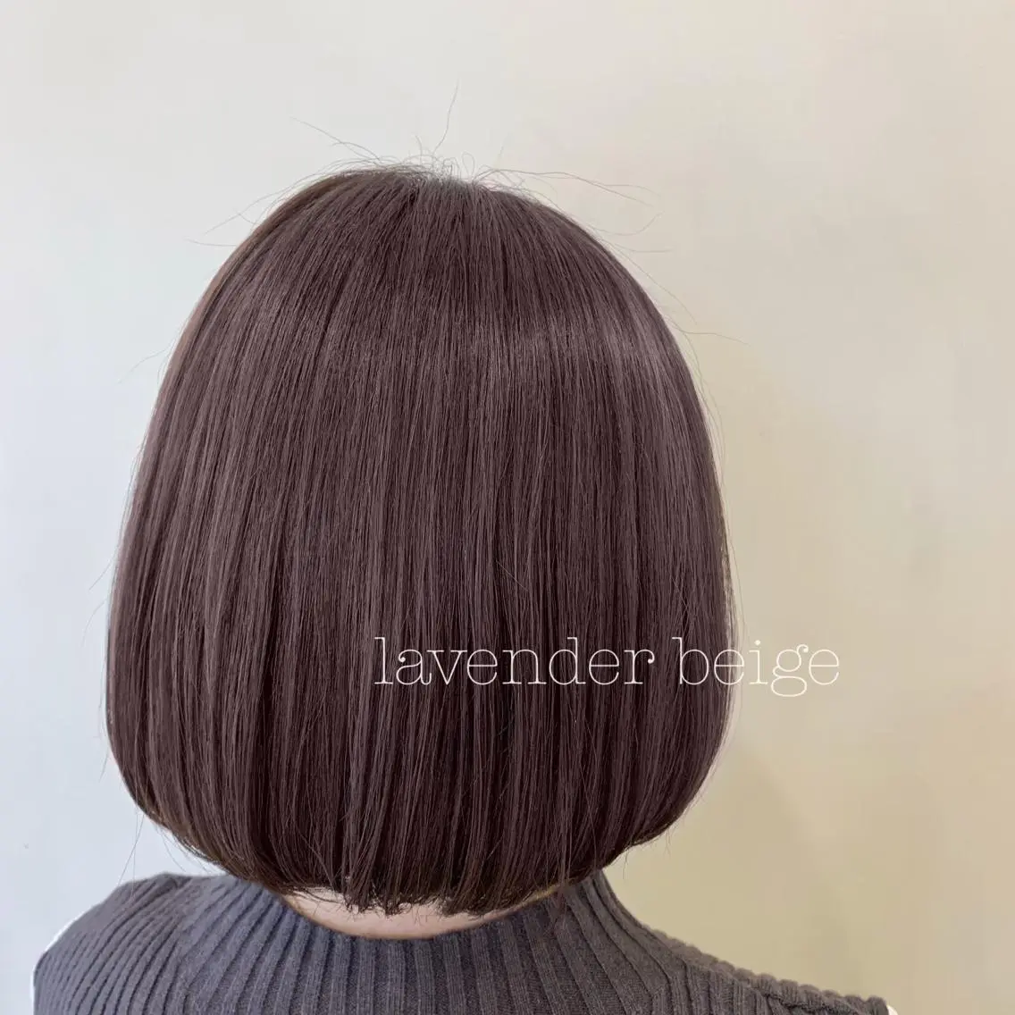 ショート カラー カット ヘアカラー トリートメント ぱつっとボブ/ 小野あかねのヘアスタイル
