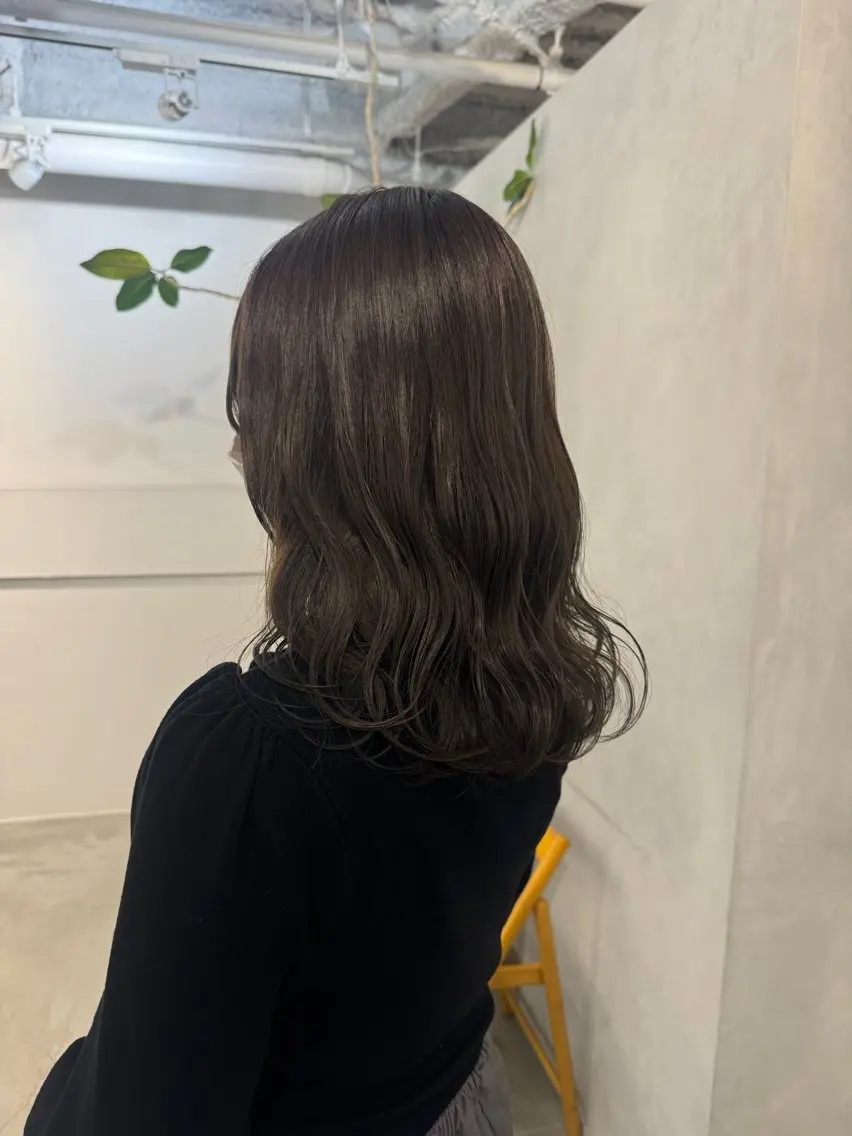 セミロング カット ヘアカラー トリートメント 新宿/顔周りカット +レイヤー=しずく♩のヘアスタイル