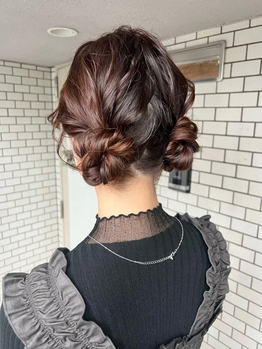 ヘアアレンジ ヘアセット 大人可愛いヘアメイク 💋🧚♀️しずかのヘアスタイル