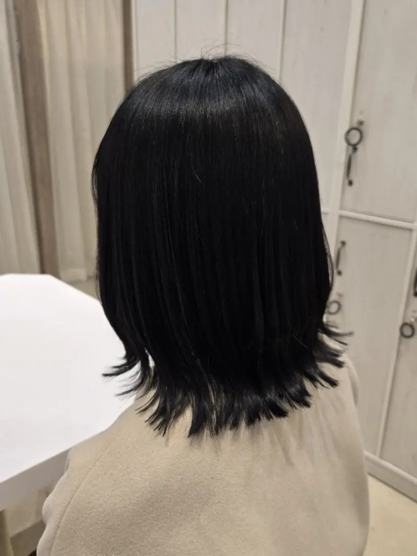 ミディアム ボブ くびれヘア 小峯 瑞貴のヘアスタイル