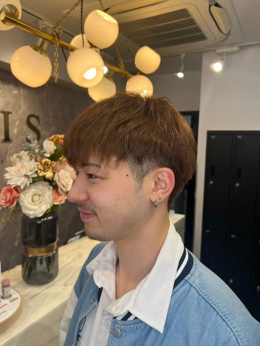 ショート カラー シールエクステ ベージュカラー ブリーチ ケアブリーチ 透明感カラー 渋谷髪質改善/縮毛 矯正/かすが🪽🫧のヘアスタイル