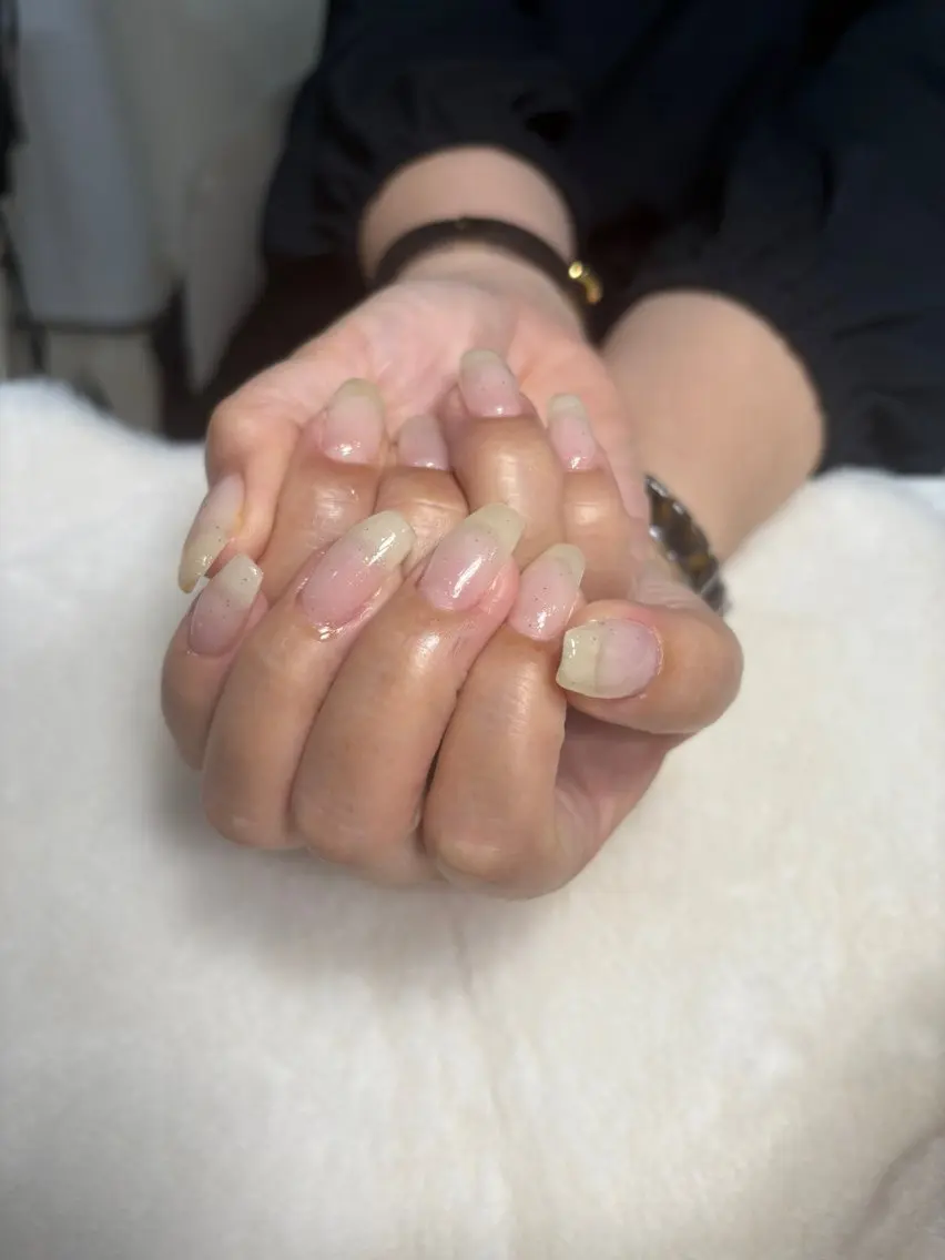 【オフ込み】クリアジェルネイルの写真