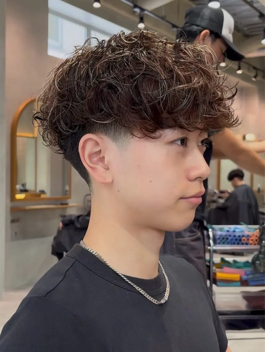 ミディアム パーマ カット パーマ fifth/渋谷/ パーマ/イクミのヘアスタイル