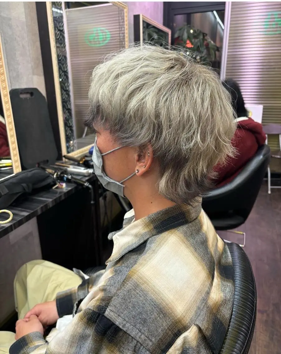 メンズ限定！ケアブリーチ1回＋カラー＋ヘアスタイリングの写真