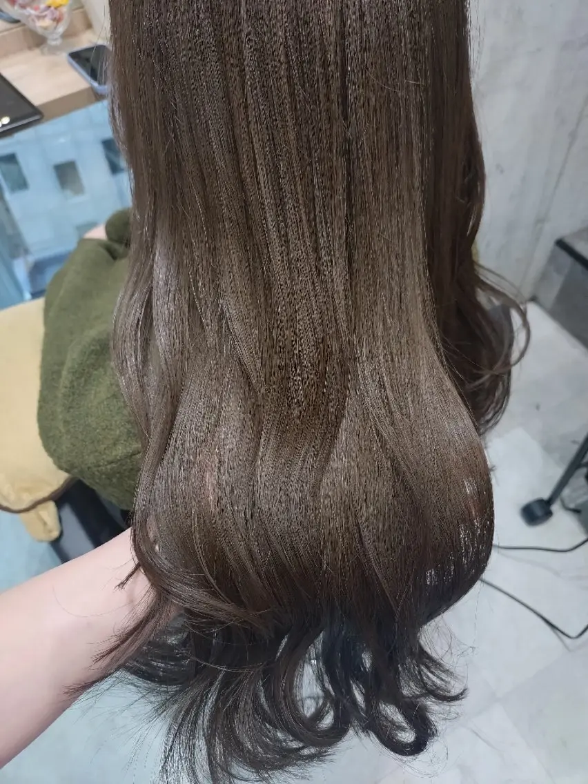 ロング カラー カット ヘアカラー トリートメント ヘアアレンジ/柔らか 艶カラー/AKARIのヘアスタイル