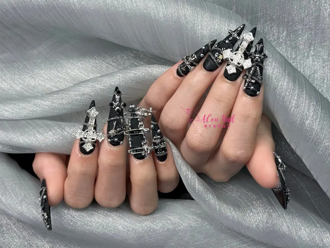 ネイル 桜ネイル 長さ出し フラワーネイル フレンチネイル ジェルネイル ハンドネイル ACon NailSalonのネイルデザイン