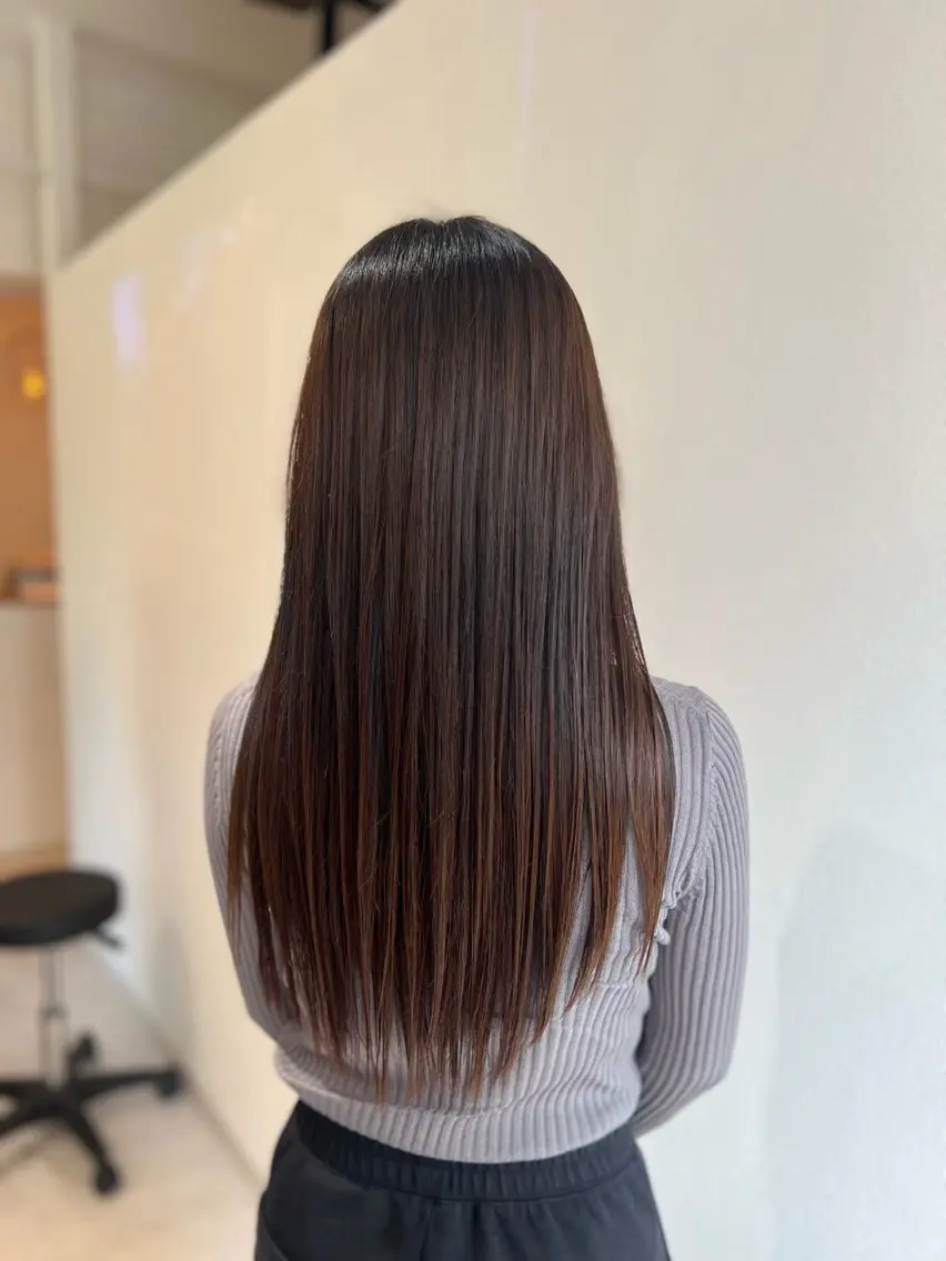 ロング 縮毛矯正 トリートメント 💇🏻♀️結/ 川崎美容師のヘアスタイル