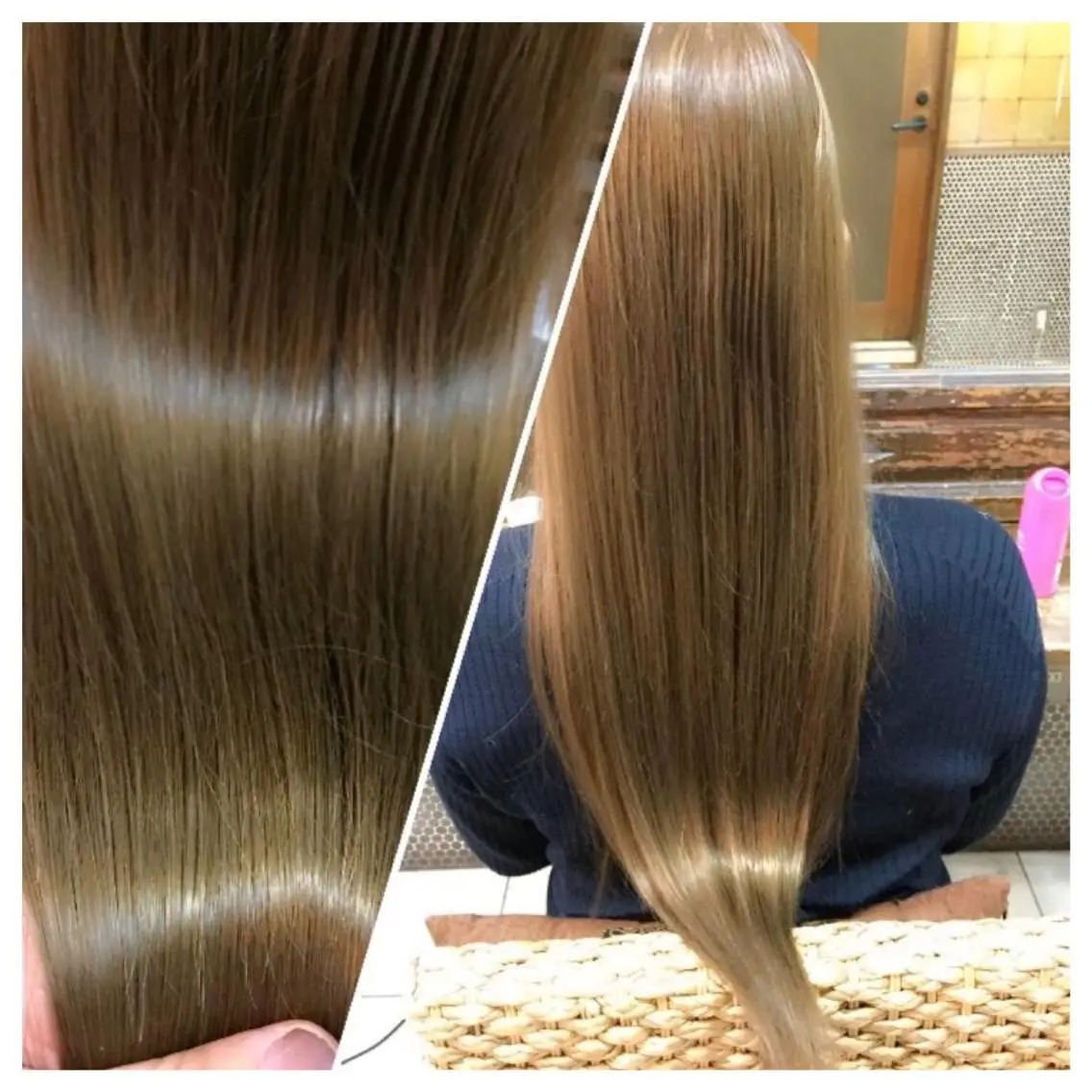 ロング カラー くせ毛 髪質改善 トリートメント 酸熱トリートメント ♡透け感カラー 大賀哲平♡のヘアスタイル