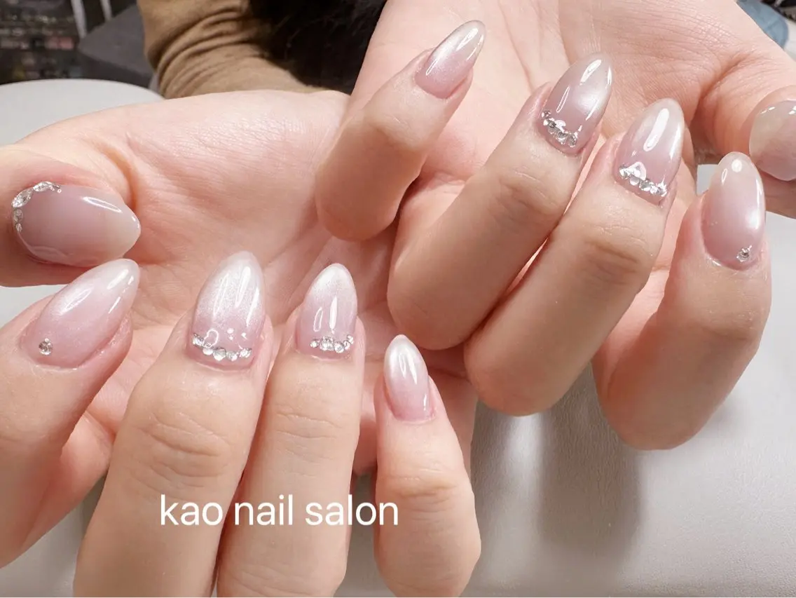ネイル ハンドネイル kao nail マグネット/長さだしのネイルデザイン