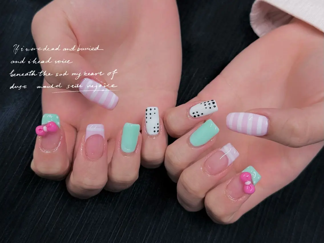 ネイル ハンドネイル 💜MIYA NAIL鶴見店のネイルデザイン