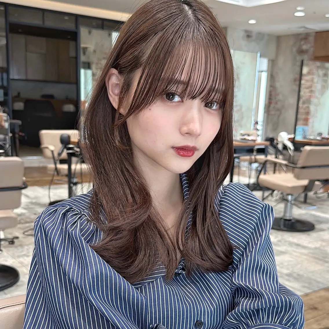 ロング くびれヘア 韓国風ヘア レイヤーカット ロング 似合わせカット 銀座/レイヤー 顔周りカット溝手優太のヘアスタイル