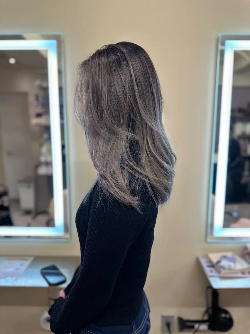 ロング カラー アディクシーカラー バレイヤージュ ブリーチ デザインカラー ダブルカラー カット トリートメント opus 店長大和 レイヤー/赤み消しのヘアスタイル