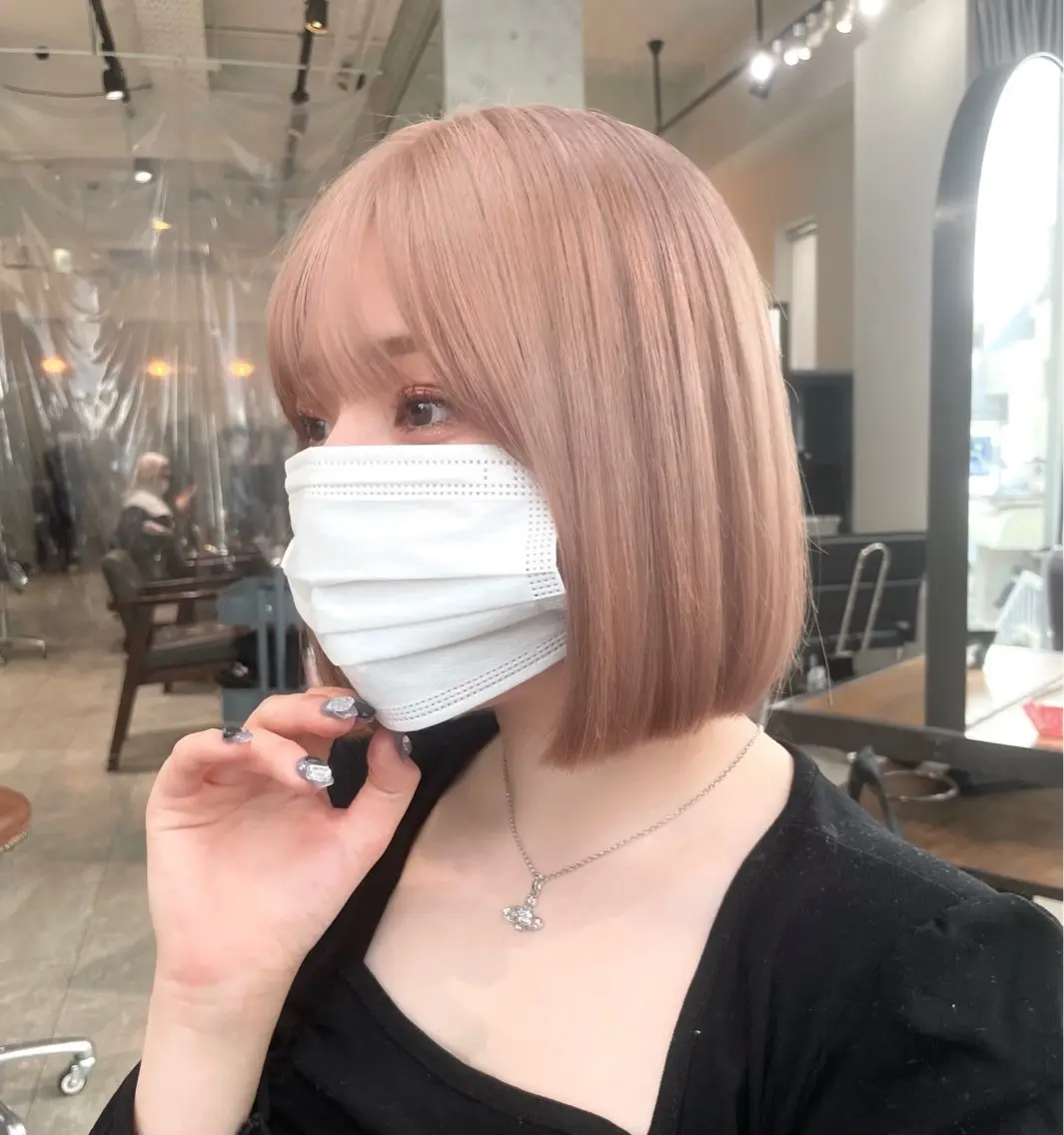 ミディアム カラー 🎀ハイトーン・艶 カラー HANA🎀のヘアスタイル