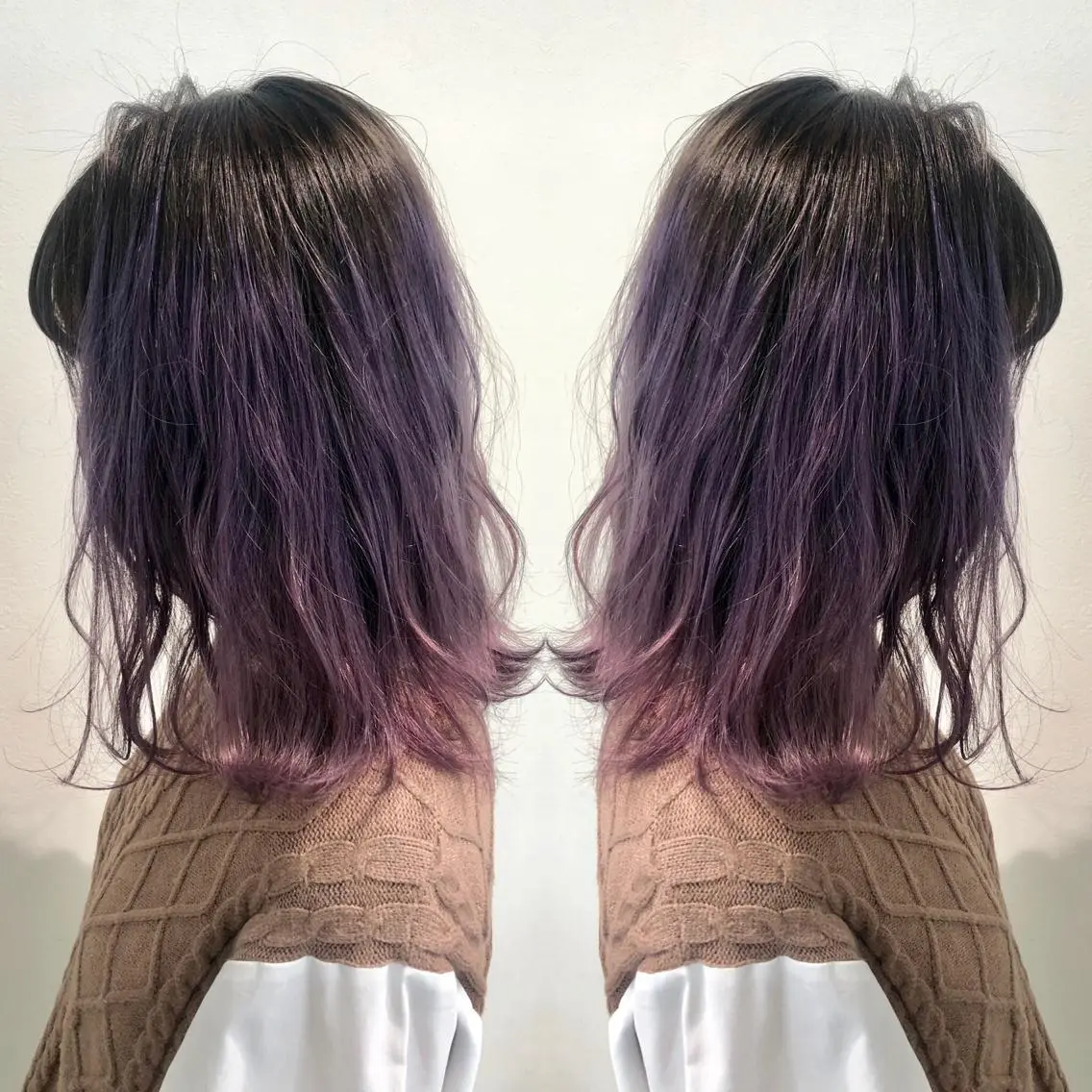 セミロング カラー ♡美髪•艶髪♡砂川 なつきのヘアスタイル