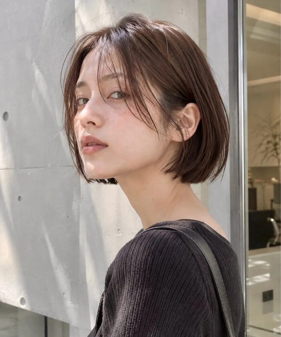 ショート カラー 透明感カラー ボブ カット ヘアカラー トリートメント LOVESTOIKE 堂本のヘアスタイル
