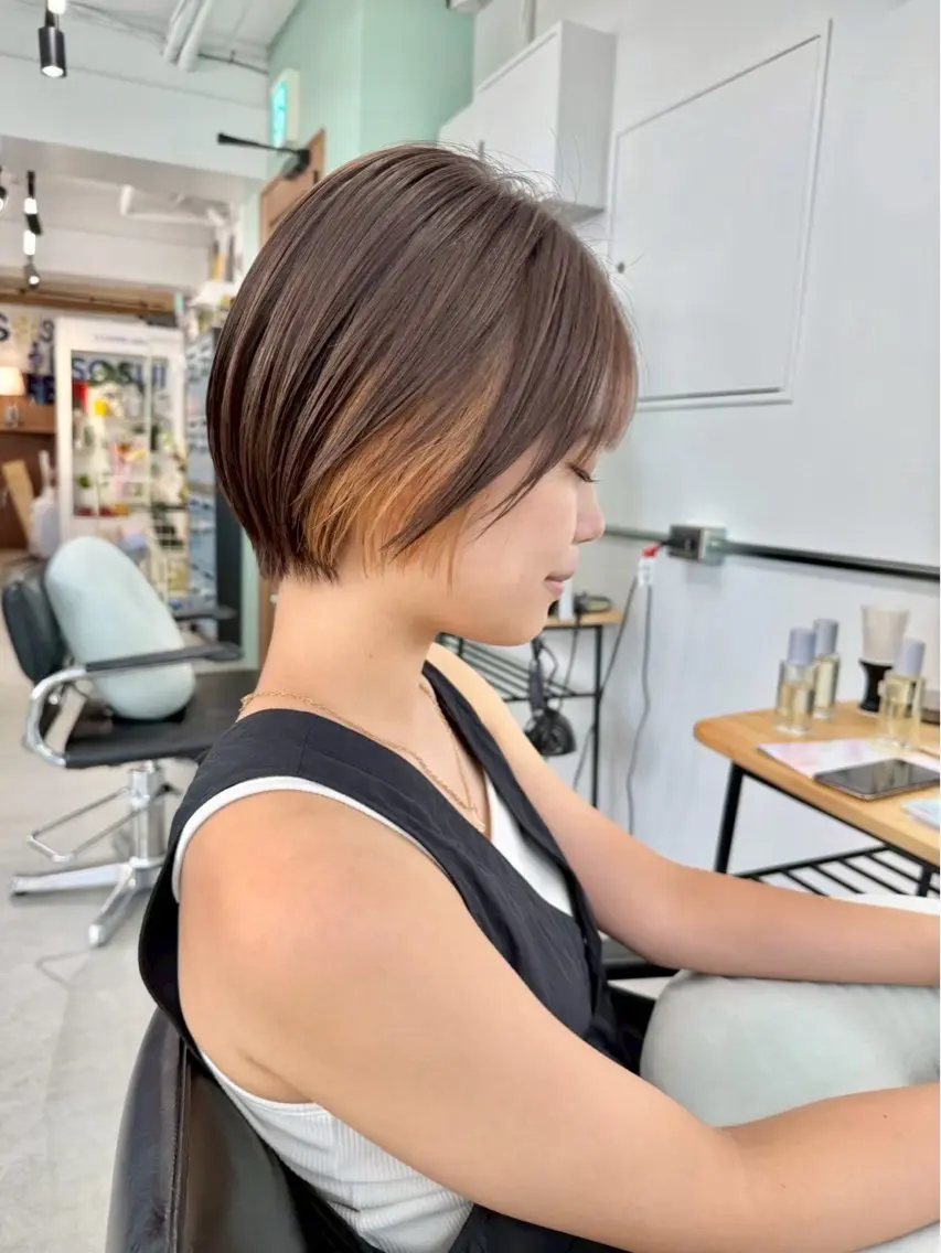 ショート ショートカット募集/ モカのヘアスタイル