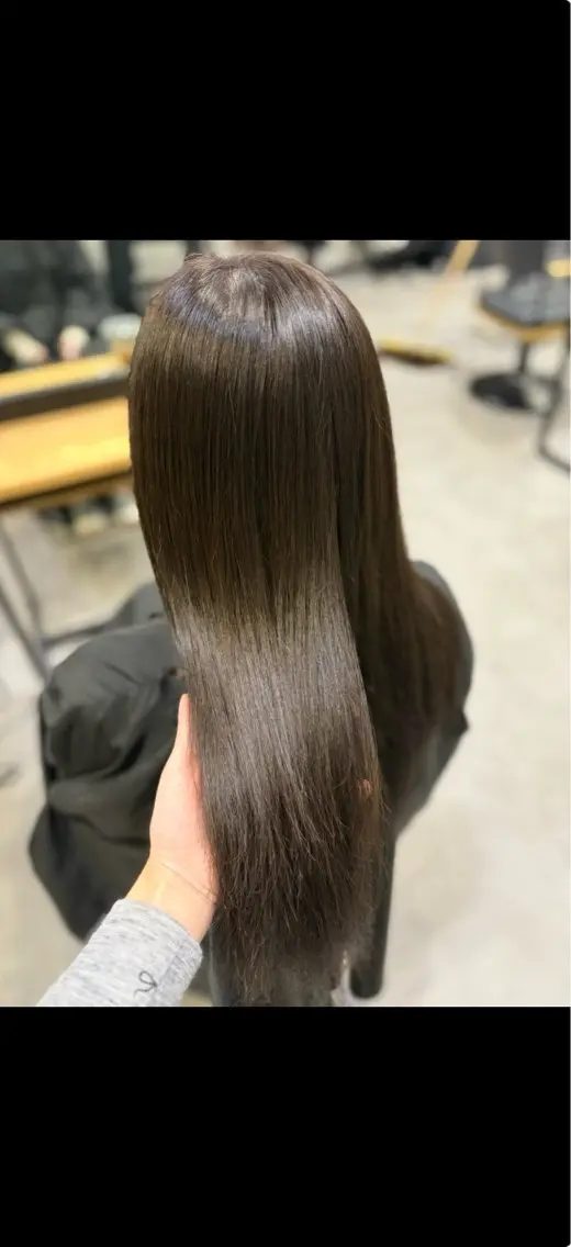 ワンカラー+キューテックトリートメント✨ 白髪染めも可能です♩の写真