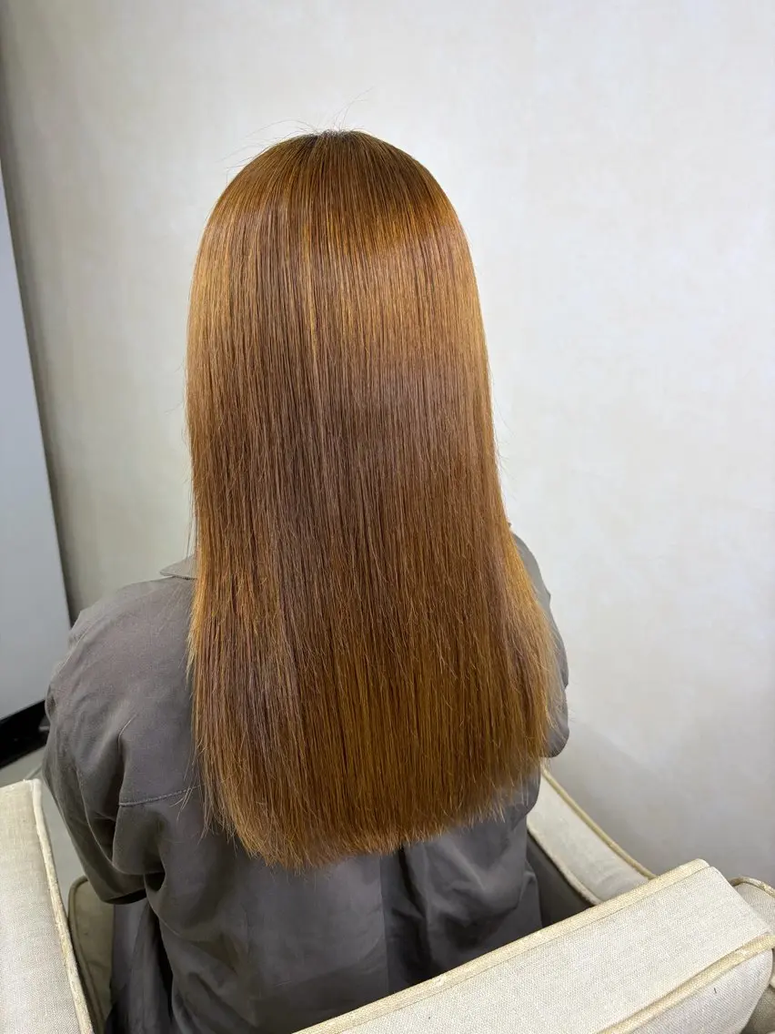 ロング 髪質改善 トリートメント 縮毛矯正 中谷 流輝のヘアスタイル
