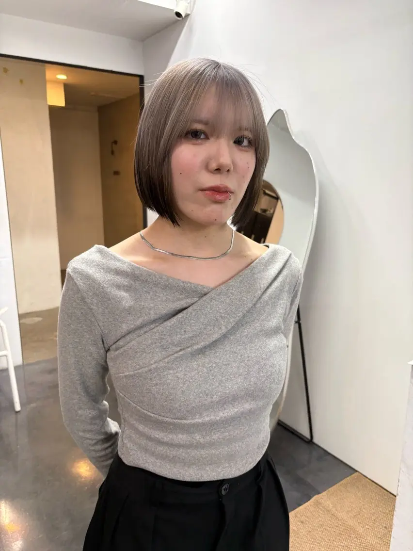 ショート ボブ 杉原 駿亮のヘアスタイル