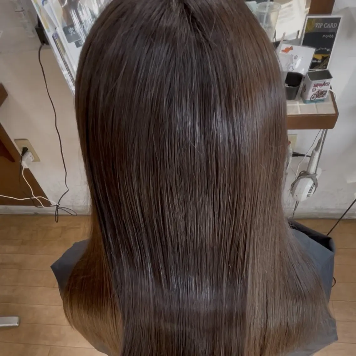 ロング カラー 縮毛矯正/ワンカラー モデル募集🫧羽夏のヘアスタイル
