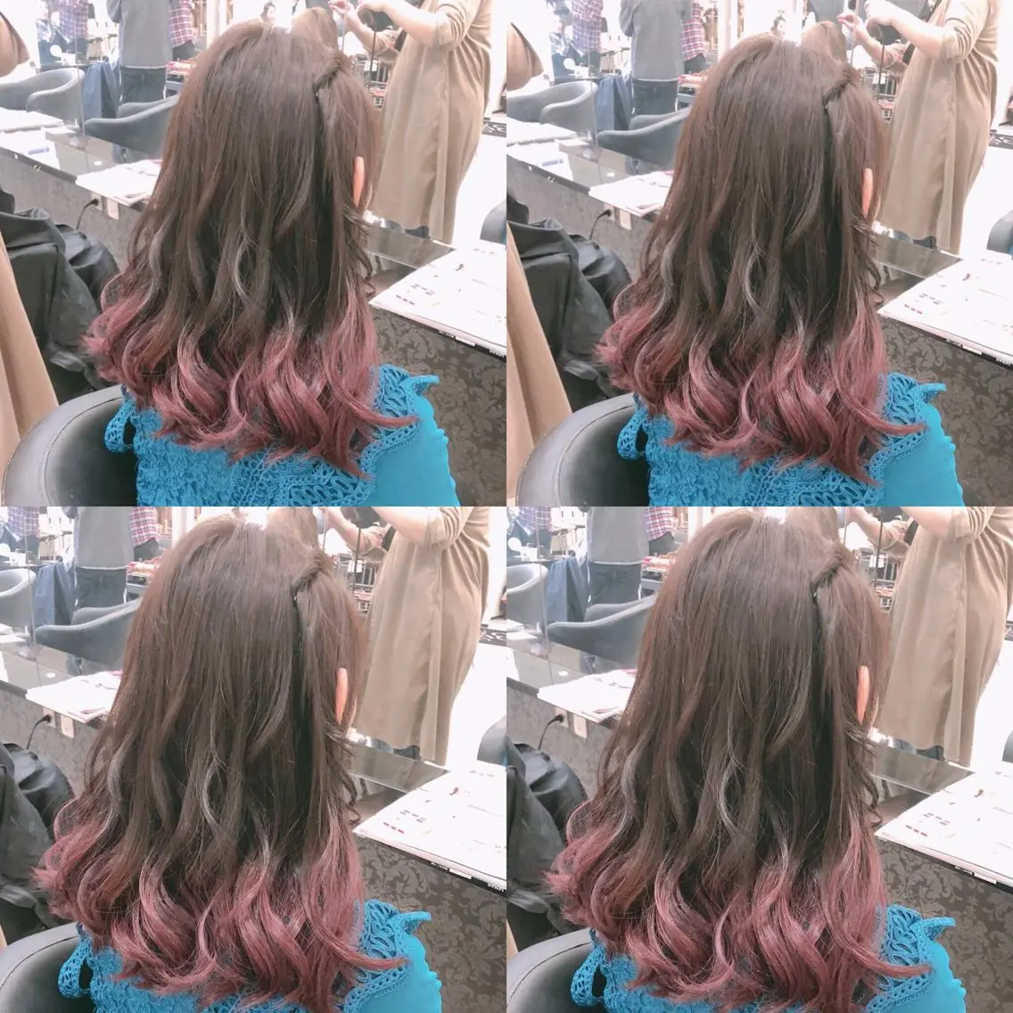 ミディアム カラー ヘアアレンジ グラデーションカラー ピンクカラー 🌷MAYU 🌷のヘアスタイル