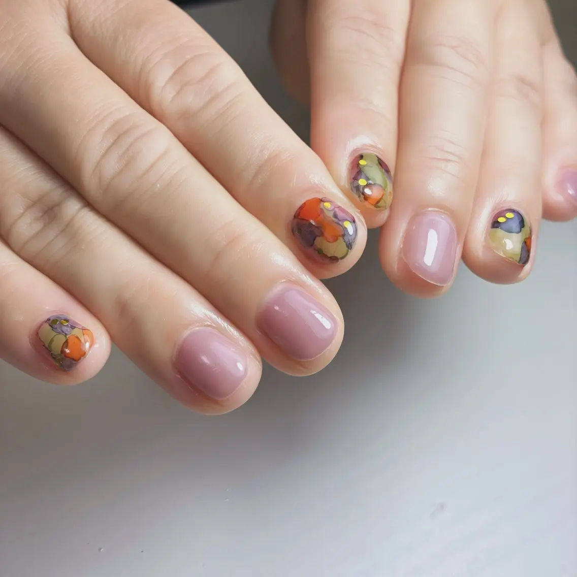 ネイル フットネイル 氷ネイル・うるうるネイル マグネットネイル ニュアンスネイル シンプルネイル ハンドネイル nail salon anoneのネイルデザイン