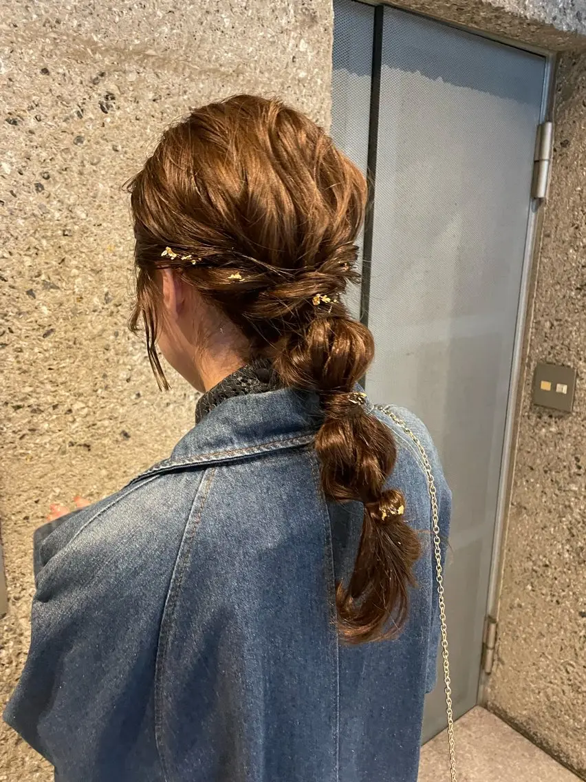 ヘアアレンジ ヘアセット 韓国ヘア 🤍中西麻友🤍のヘアスタイル