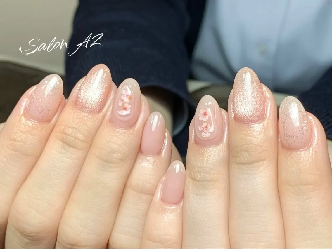 ネイル アートネイル フットネイル フレンチネイル マグネットネイル 持ち込み ハンドネイル salon AZのネイルデザイン