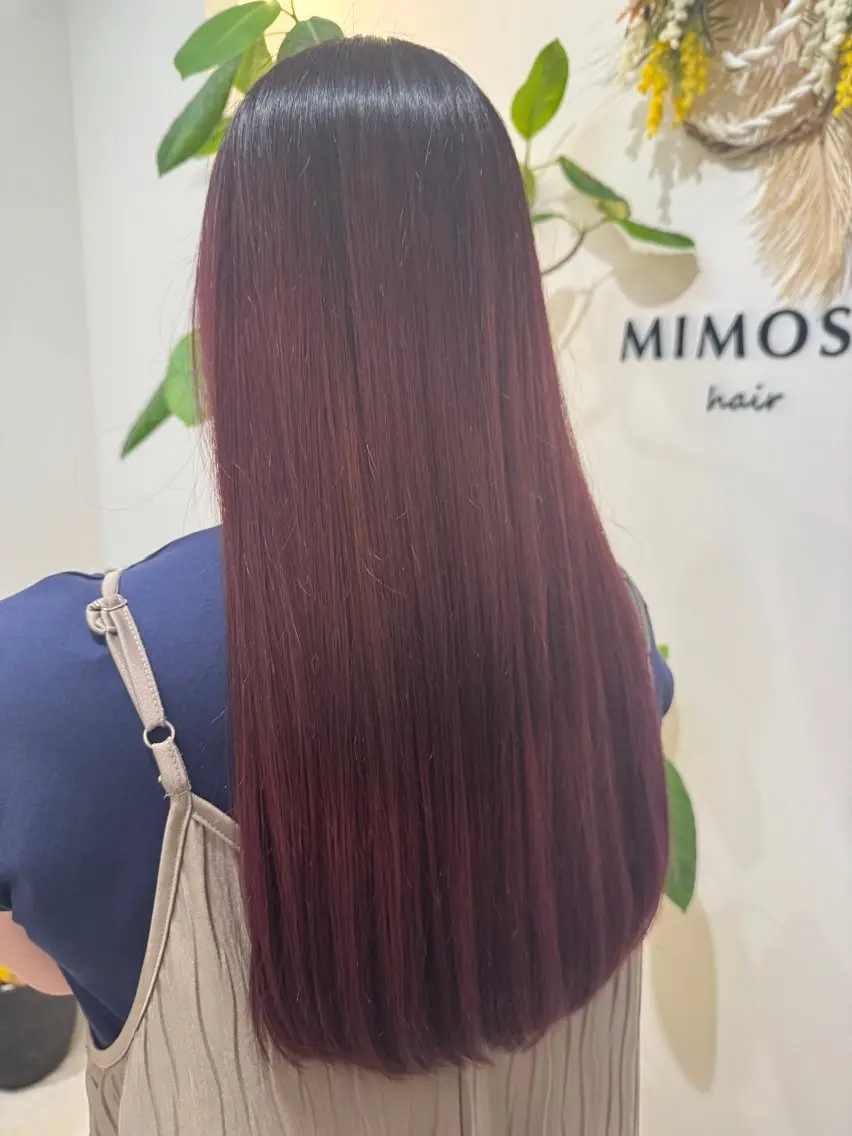 ロング カット ヘアカラー トリートメント 平田 愛奈のヘアスタイル