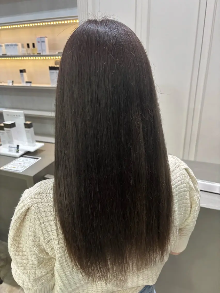 カラー 透明感カラー ここののヘアスタイル