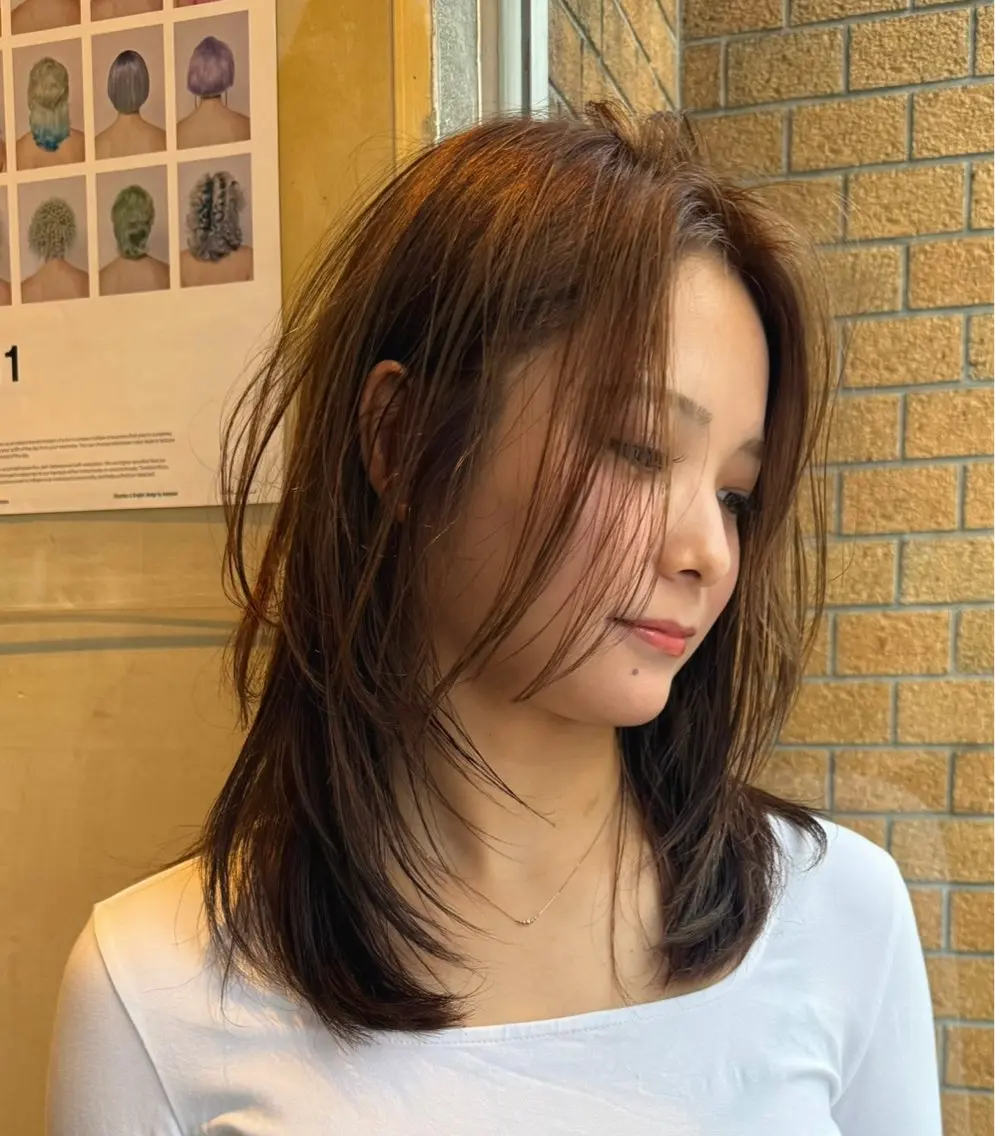 ロング ヘアカラー トリートメント 池田 早希のヘアスタイル