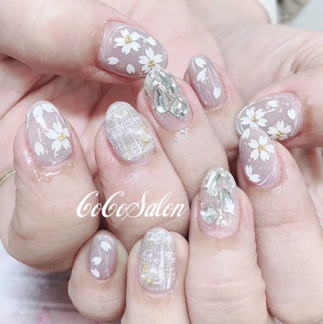 ネイル 桜ネイル 春ネイル CoCoSalon ネイル/まつ毛予約のネイルデザイン