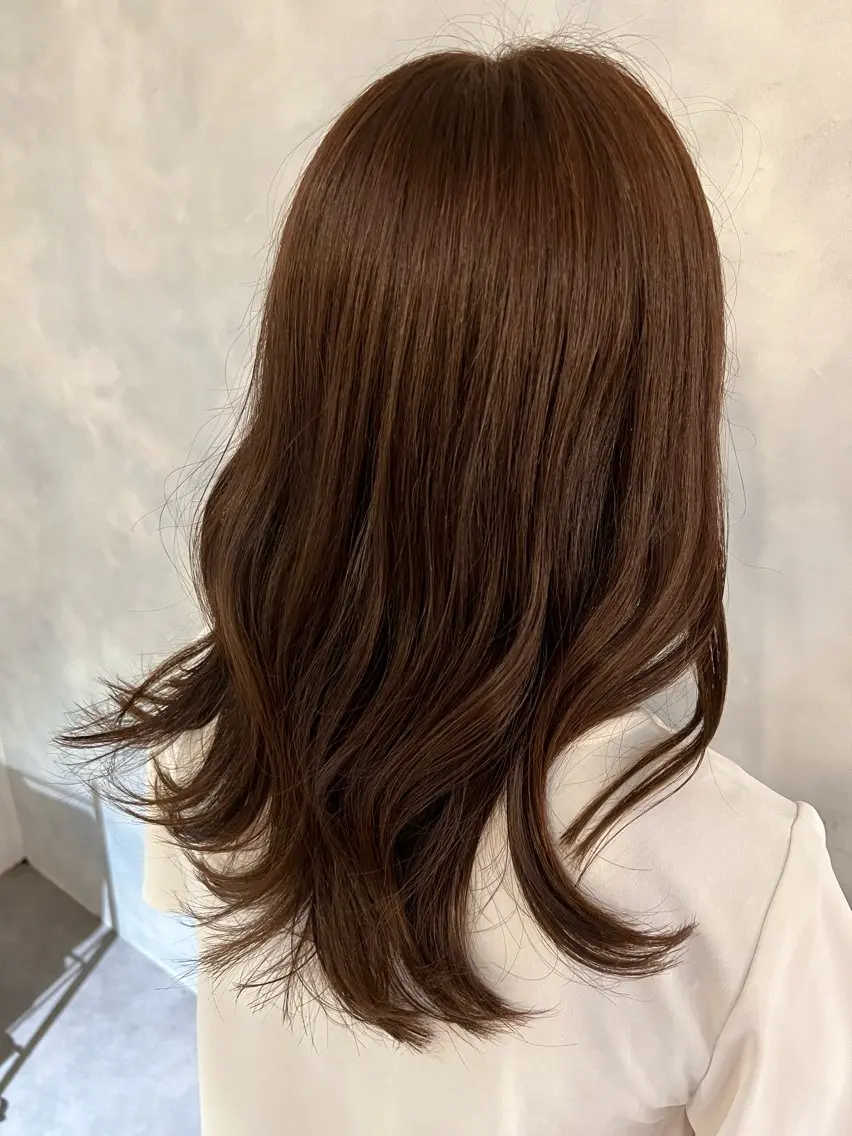 ロング カラー ベージュカラー soyon 心斎橋店のヘアスタイル