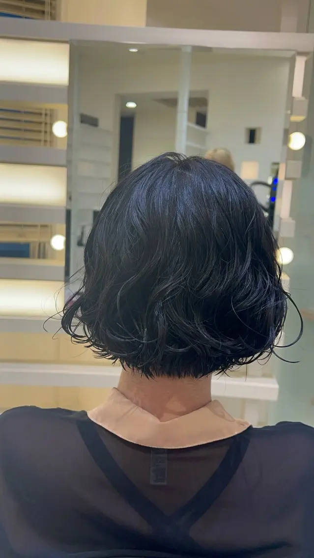 ショート パーマ ボブ/ 似合わせ🥀原ちひろのヘアスタイル