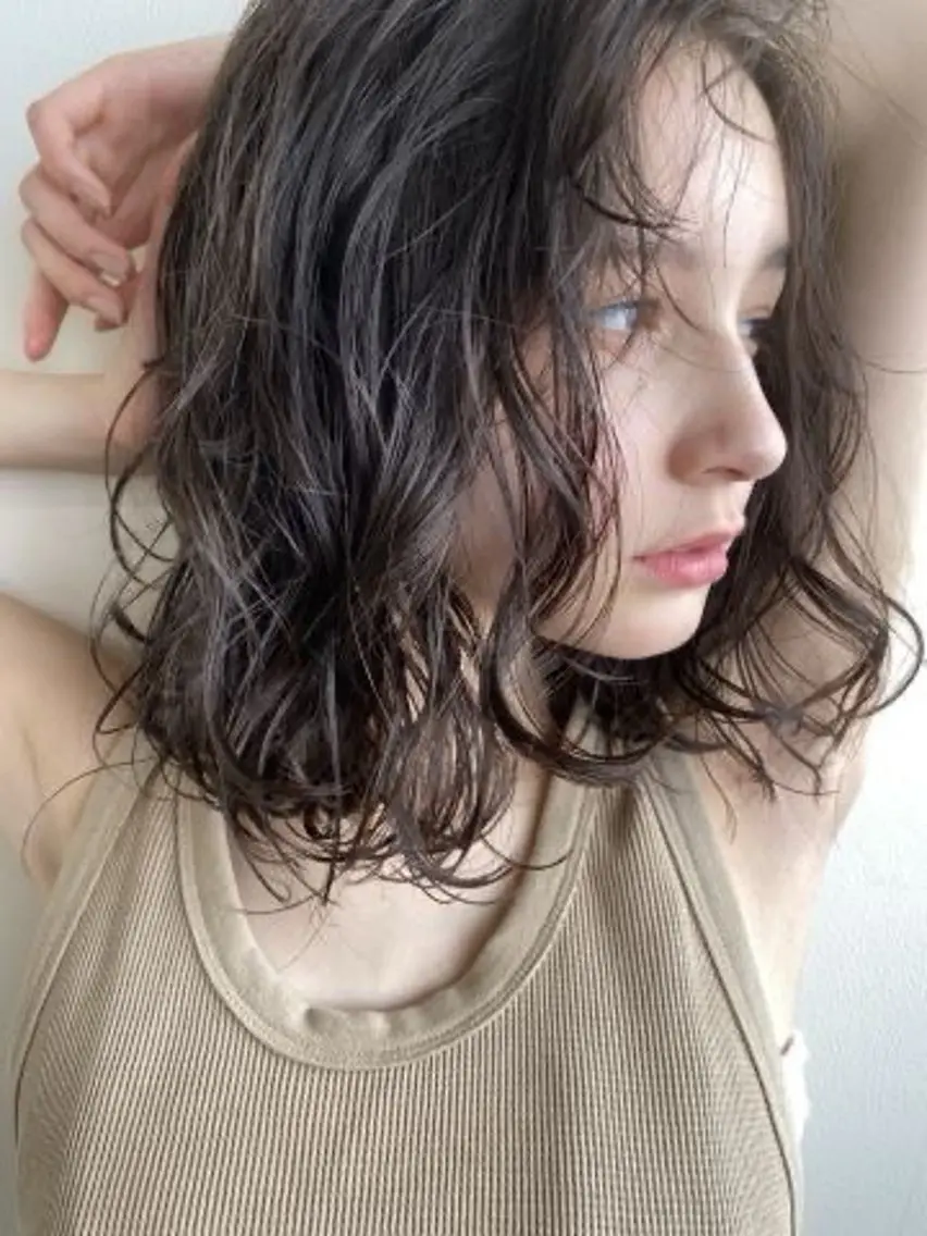 ミディアム パーマ kingdom青山店 小宮愛理のヘアスタイル