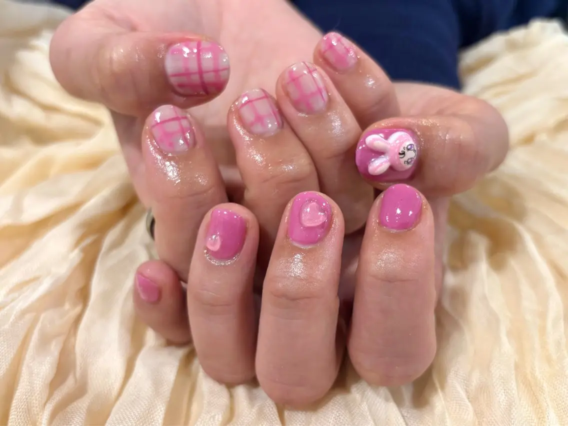 ネイル ハンドネイル Lino中目黒 🎀 パラジェルのネイルデザイン