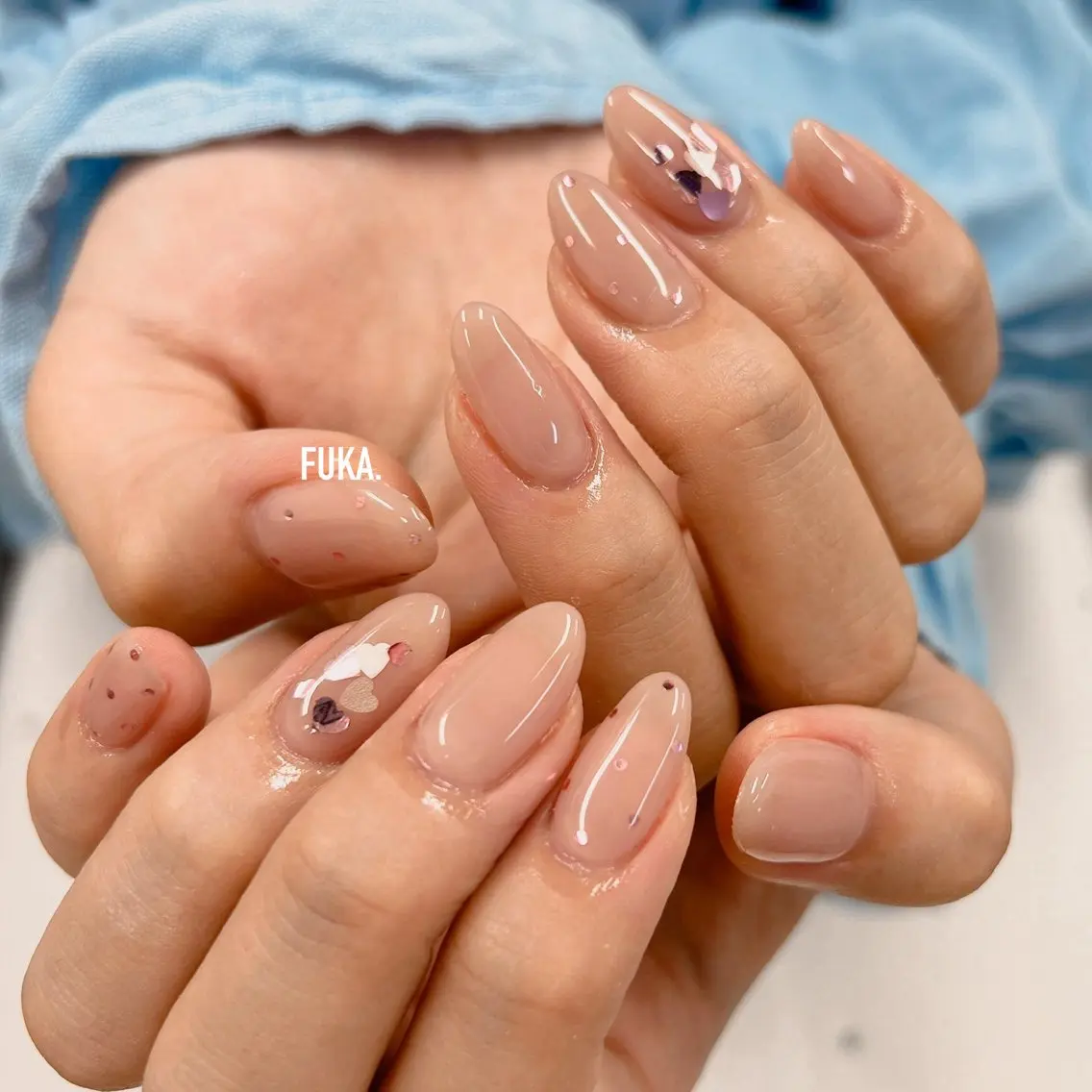 ネイル ガーリー オフィスネイル シンプルネイル ハンドネイル Nail♡Fuka. /6月予約受付中のネイルデザイン